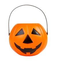 Balde Abobora Halloween Pequeno Silver Plastic ,