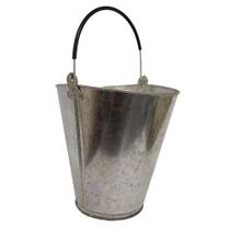 Balde Aço Galvanizado Oval com Alça 8 Litros Multiuso SF25 Balde Aço Galvanizado Oval com Alça 8 Litros Multiuso SF25
