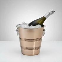 Balde Aço Inox Rose Gold Champanhe Cerveja Vinho Hauskraft