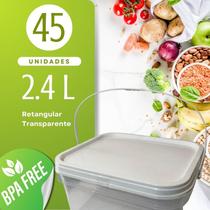 Balde Alimentício 2.4 Litros 45 Peças