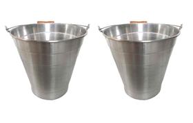 Balde aluminio 18 litros - kit com 2 baldes Balde aluminio 18 litros - kit com 2 baldes