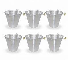 Balde aluminio 18 litros mariotti - kit com 06 baldes Balde aluminio 18 litros mariotti - kit com 06 baldes