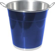 Balde Alumínio para Gelo 8 Litros Azul Balde Alumínio para Gelo 8 Litros Azul