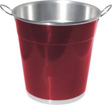 Balde Alumínio para Gelo 8 Litros Vermelho