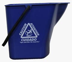 Balde Azul com Alça de 16 Litros para Limpeza Profissional