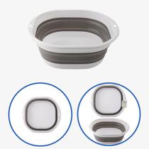 Balde Bacia Dobrável Retrátil 7L Clink Recipiente Multiuso