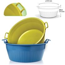 Balde Bacia Extra Gigante Canelada Plástica 80 Lts Arqplast Balde Bacia Extra Gigante Canelada Plástica 80 Lts Arqplast