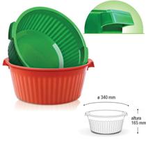 Balde Bacia Multiuso de Plástico canelada 12 Litros Arqplast Balde Bacia Multiuso de Plástico canelada 12 Litros Arqplast