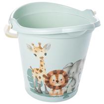 Balde Bichinhos Verde Bebê 8 Litros Resistente Baldinho Plástico Infantil Unissex Balde Bichinhos Verde Bebê 8 Litros Resistente Baldinho Plástico Infantil Unissex