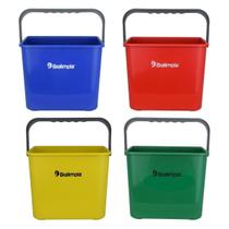 Balde bralimpia 4l conjunto com 4 peças limpeza e higiene