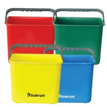 Balde bralimpia 4lts polipropileno com alca - amarelo