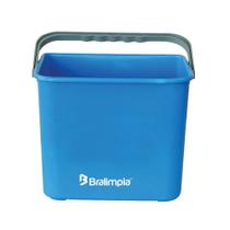 Balde bralimpia 4lts polipropileno com alca - azul