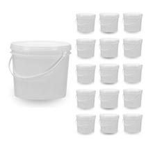 Balde Branco Para Armazenar Grãos 1-8L - Kit 15 Peças Balde Branco Para Armazenar Grãos 1-8L - Kit 15 Peças