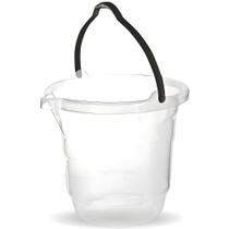 Balde c/ Alça em Plástico 7l - TRANSPARENTE
