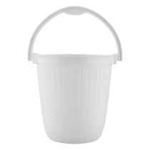 Balde c/ Trama Branco 8 L
