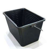 Balde Caçamba Para Pintura 10 Litros Reforçada Preto Com Alça e Suporte Para Pendurar