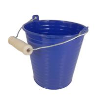 Balde Cachepot metal decoração mini baldinho festa Azul Esc