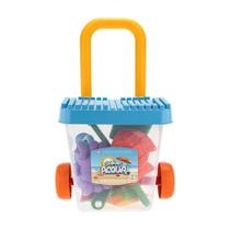 Balde Carrinho de Puxar de Praia Acqua Gulliver 5068 Balde Carrinho de Puxar de Praia Acqua Gulliver 5068