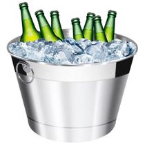Balde Cerveja Gelo Grande Alumínio Térmico Lixado 10L Balde Cerveja Gelo Grande Alumínio Térmico Lixado 10L
