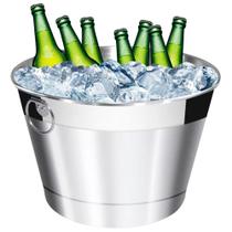 Balde Cerveja Gelo Grande Alumínio Térmico Lixado 10L Balde Cerveja Gelo Grande Alumínio Térmico Lixado 10L