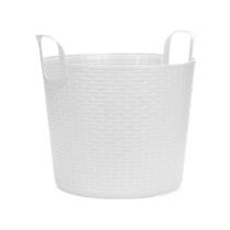 Balde Cesto Multiuso Bamboo 24Lts Branco- ARTHI