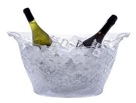 Balde Champanheira 18 L Para Gelo E Bebidas - Transparente - Paramount Plásticos