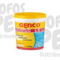 Balde cloro genco 3 em 1 multipla ação l.e piscina 2,5 kg Balde cloro genco 3 em 1 multipla ação l.e piscina 2,5 kg
