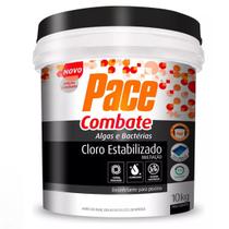 Balde Cloro Multiação 3 Em 1 Pace Combate 10kg Para Piscinas