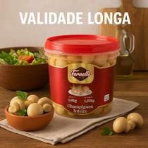 Balde Cogumelos Champignon Inteiro 2kg Liquido Em Conserva Com Nota