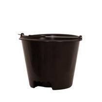 Balde com 1 Cava Preto com Alça de Ferro 12L