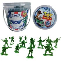 Balde com 100 Soldados Toy Story Disney Pixar Etitoys Balde com 100 Soldados Toy Story Disney Pixar Etitoys
