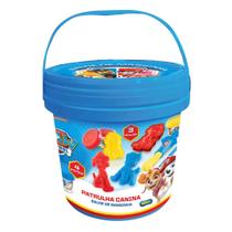 Balde com 4 Potes - Massinha de Modelar - Patrulha Canina - SUNNY