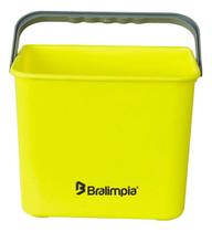 Balde Com Alça Amarelo 4L Bralimpia