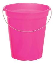 Balde Com Alças De Aço Resistente Versátil Neon 8 Litros