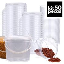 Balde Com Lacre Para Alimentos 50 Pçs Balde Com Lacre Para Alimentos 50 Pçs