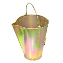 Balde com medida graduado bicromatizado 10 litros com alça e bico reforçado higienico para ordenha lub-2027a