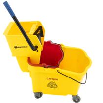 Balde com Rodas de Limpeza Espremedor Lateral 2 Baldes 36l + 17l