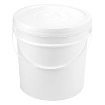 Balde Com Tampa 15 Litros Atóxico Plástico Industrial Branco - Jaguar