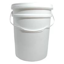 Balde Com Tampa Lacre 20 Litros Branco Industrial - Jaguar Balde Com Tampa Lacre 20 Litros Branco Industrial - Jaguar