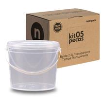 Balde Compacto 2-2L Transparente