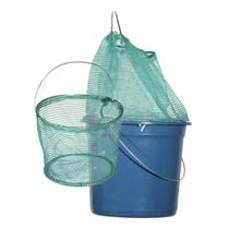 Balde de 8 litros com cobertura de nylon e coador para isca viva