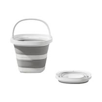 Balde De Água Dobrável Com Alça Para Pesca, Camping E Viagens, Armazenamento Fácil Para Uso Ao Ar