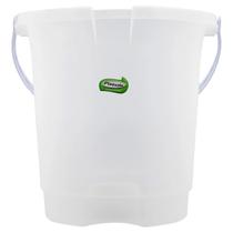 Balde de Agua Plastico Transparente Graduado 11L Plasvale Balde de Agua Plastico Transparente Graduado 11L Plasvale