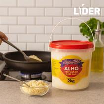 Balde de Alho Triturado 2kg pronto para Uso Validade Longa Envio Imediato