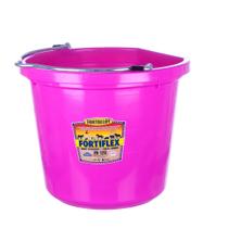 Balde de alimentação Fortiflex Flat Back 18,9 L rosa choque