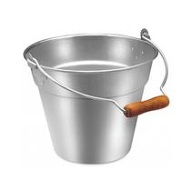 Balde de Alumínio Nº 36 20 Litros Alça de Madeira Alumínio ABC