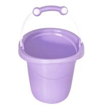 Balde de bebe infantil azul rosa branco 11 litros plastibaby