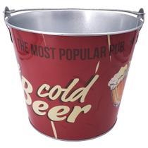 Balde de Cerveja em Metal Com Abridores Lateral Cold Dynasty
