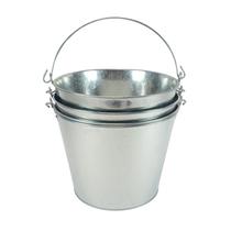 Balde de cerveja galvanizado Barsics 5L/9x9x18cm (pacote de 3)