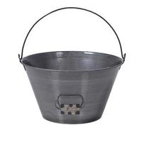 Balde de Chapa Verniz para Pedreiro 10 Litros - Diâmetro 32cm Profundidade 17cm